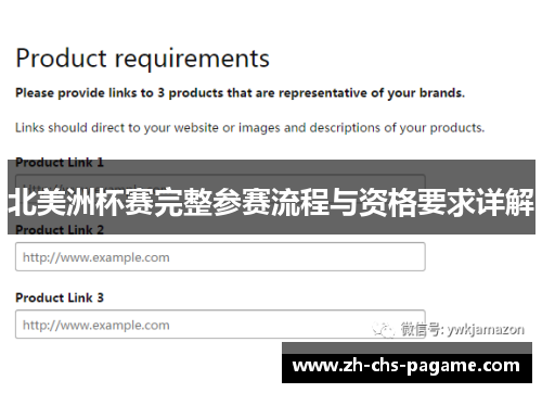 北美洲杯赛完整参赛流程与资格要求详解 北美洲杯赛完整参赛流程与资格要求详解
